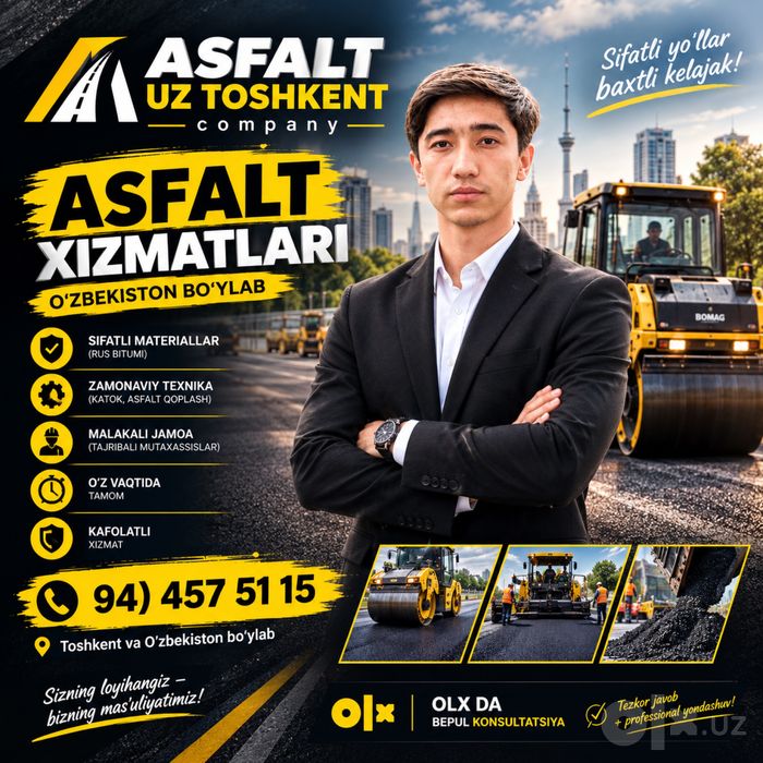 Asfalt xizmati Asfalt toshkent асфалть