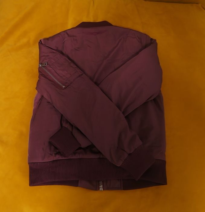 Geaca Original Bomber, impermeabila, vișinie, femei