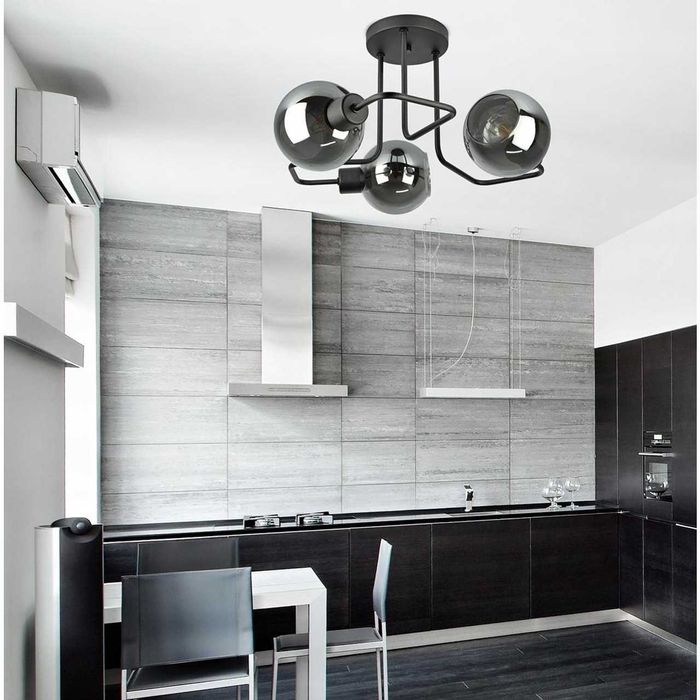 LEDO-337 лампа за таван 3xE27 алуминий с огледален ефект - 832-R3 G