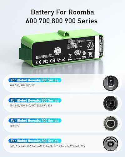 Нова батерия- IRobot Roomba прахосмукачки робот 5200mAh