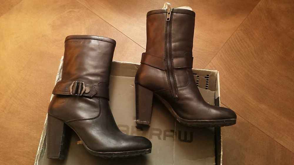 G-Star Women Leather Boots размер EUR 36 / UK 3 дамски боти естествена кожа 2-6-S