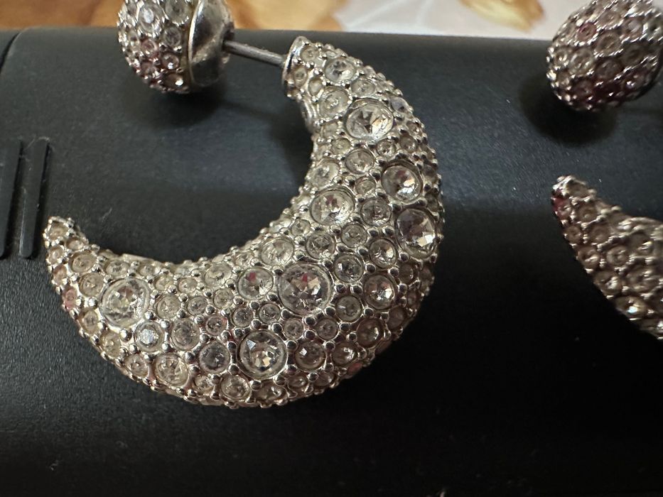 Сребърни обеци Svarovski