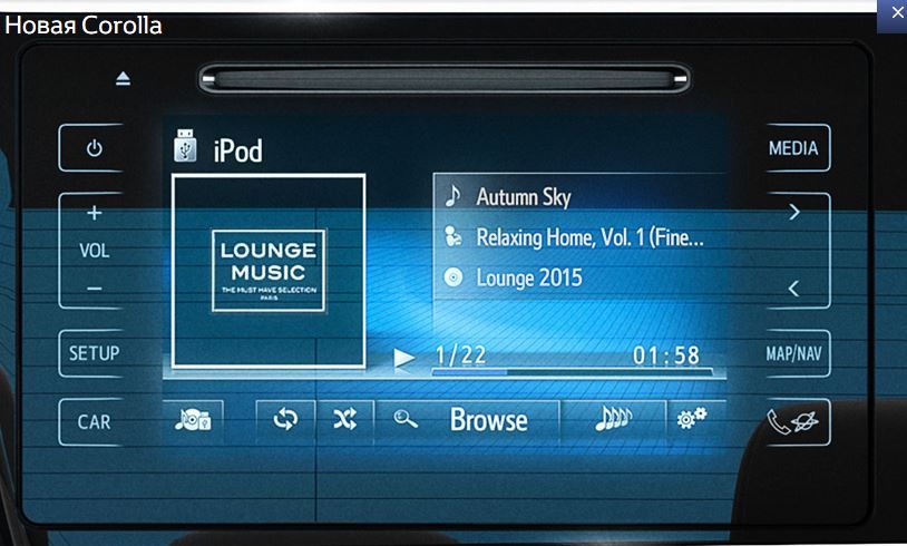 магнитола на 2015 Toyota Corolla