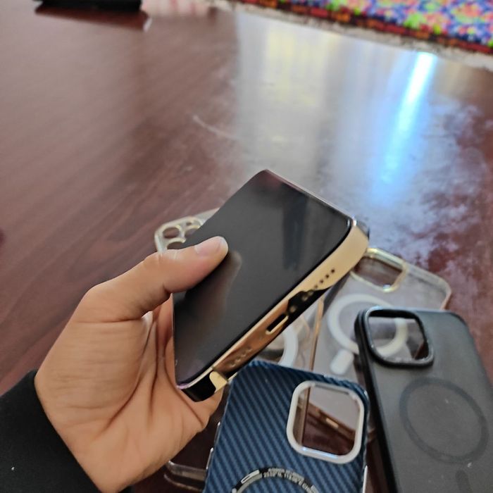 iphone 13 pro max gold ideal holatda