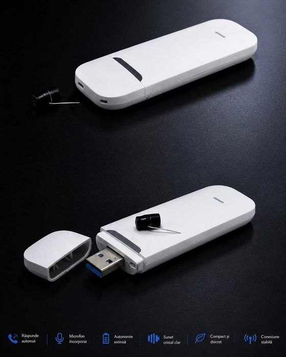 Casca de Copiat Sistem audio discret cu tehnologie digitala performanta Sunet Clar fara interferente Casti de Copiat