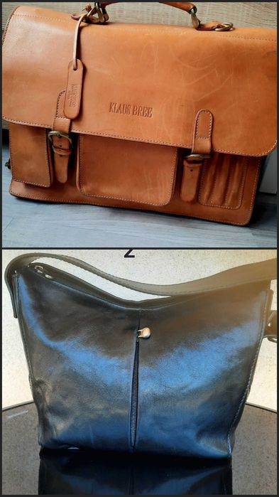 Естествена кожа дамски чанти