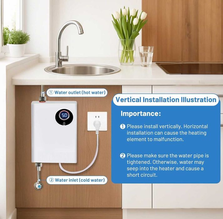 Încălzitor electronic instantaneu de apă [Clasa energetică A]