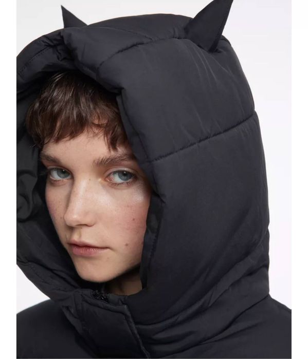 Зимняя куртка с рожками