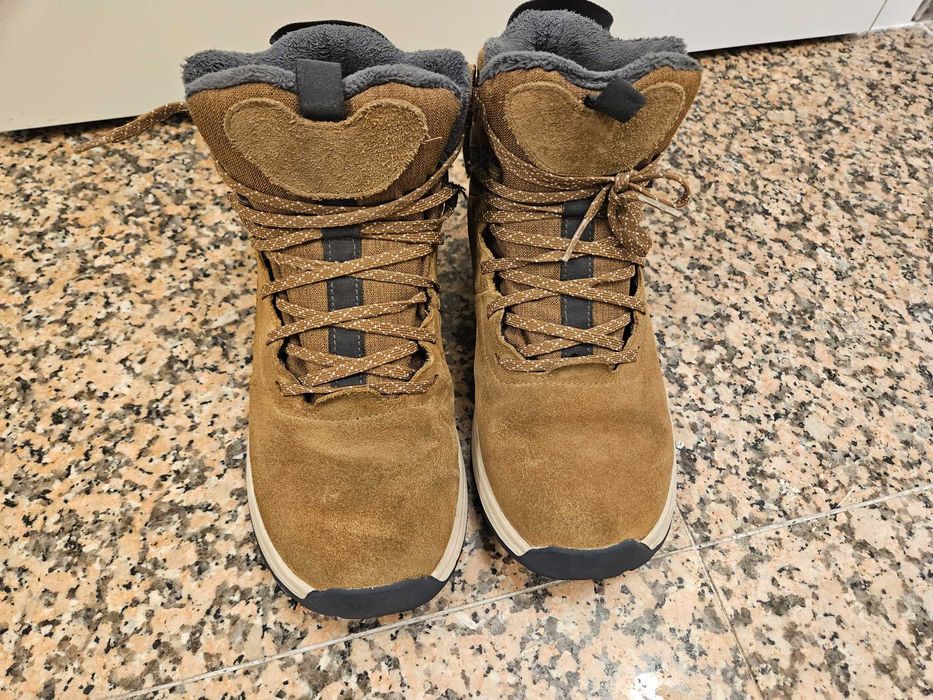 Детски кожени зимни обувки SH500, № 37, КАФЯВИ