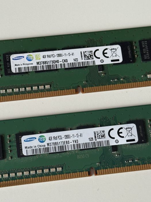 DDR3 RAM памет Samsung 8gb (4gb x 2)