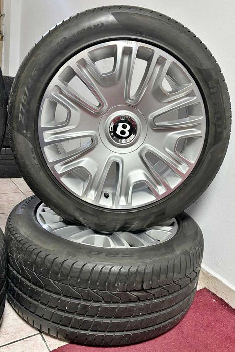 Set Jante 19 originale BENTLEY Continental GT, anvelope vara Pirelli