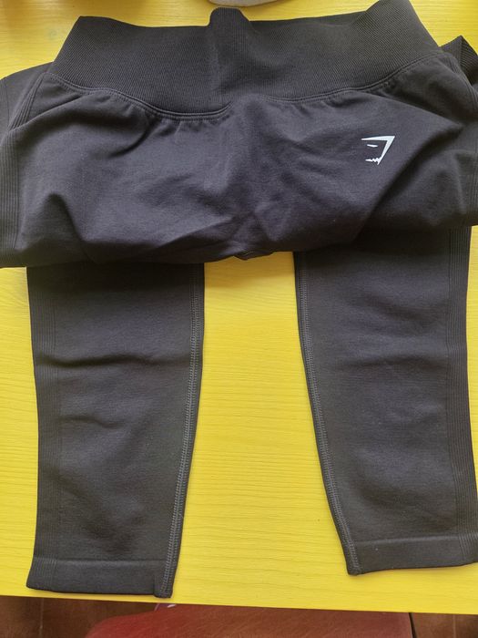 Colanți Gymshark Lift Contour Seamless – Black | M | Efect lifting