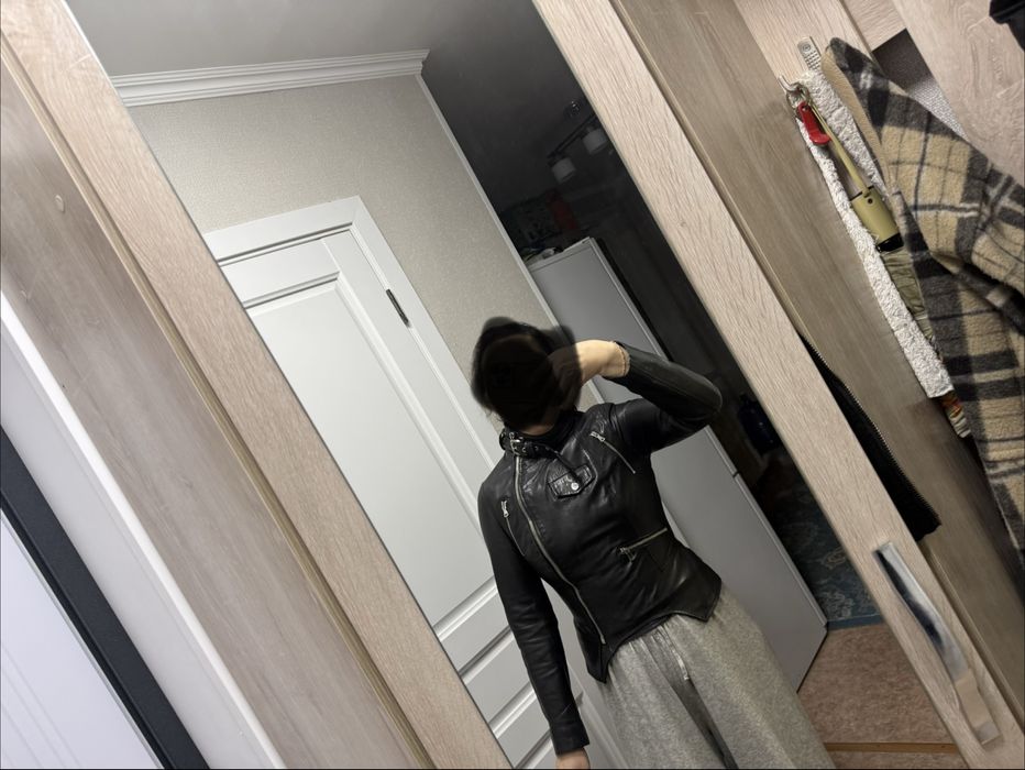 Кожаная косуха куртка