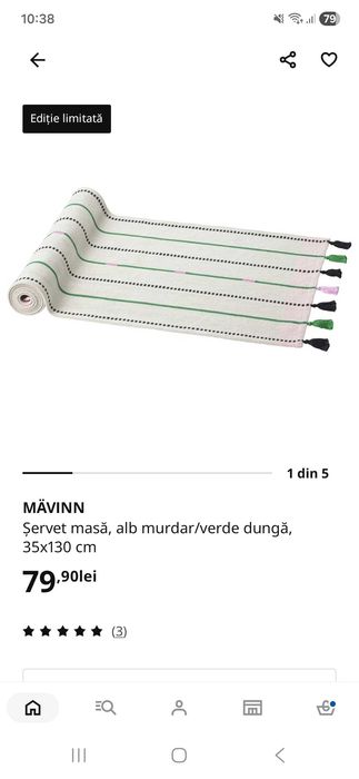 Traversa si felinar Ikea