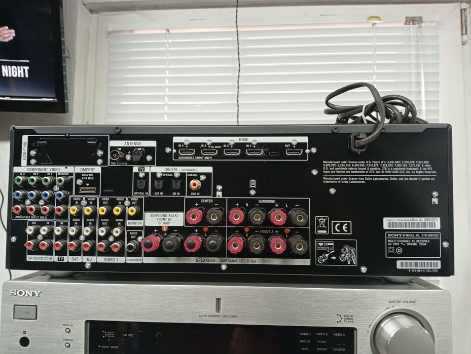 7.1 канален ресивър SONY str-dn 1000