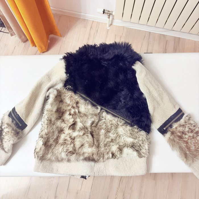 Кожанная дубленка с овчинкой