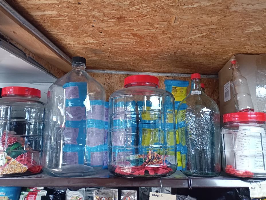 Бутыль стеклянный с гидрозатвором