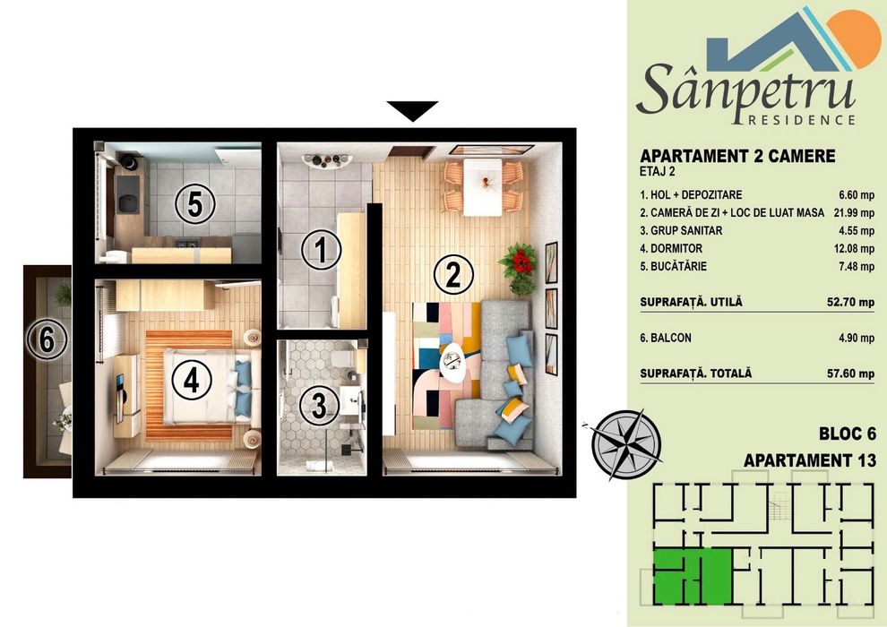 Vand Apartament 2 Camere Direct Proprietar