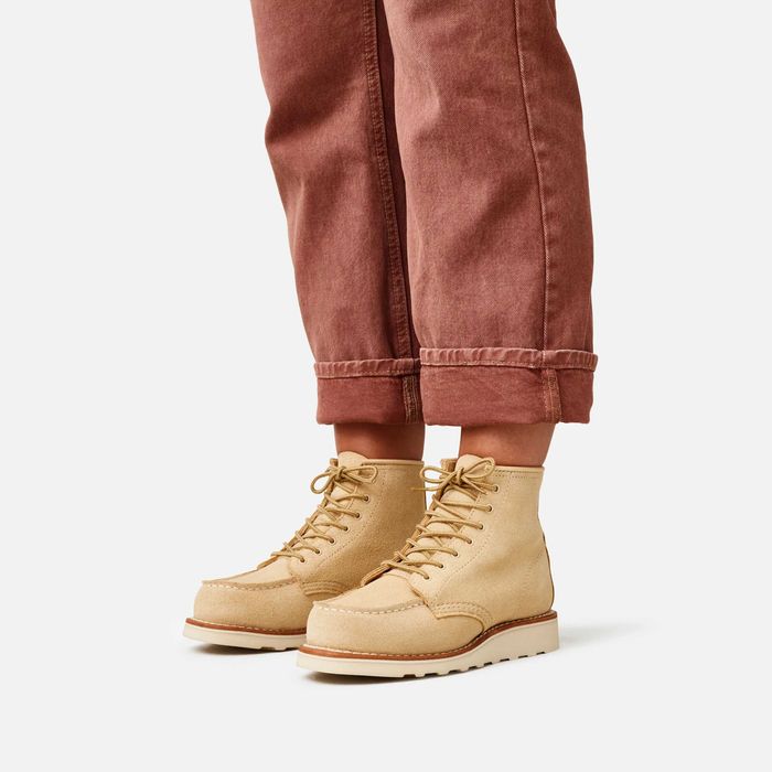 Ghete de dama Red Wing, nr. 41.5 - Cream Abilene Leather