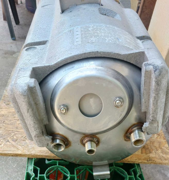 Boiler inox,cu serpentina fix inox de 48 l .