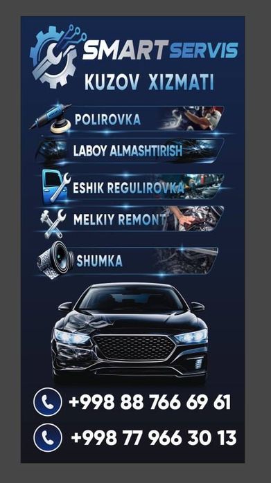 Smart servis kuzov po kraska xizmati