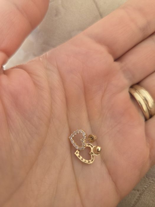 Cercei aur Splendor pt fetite mici!