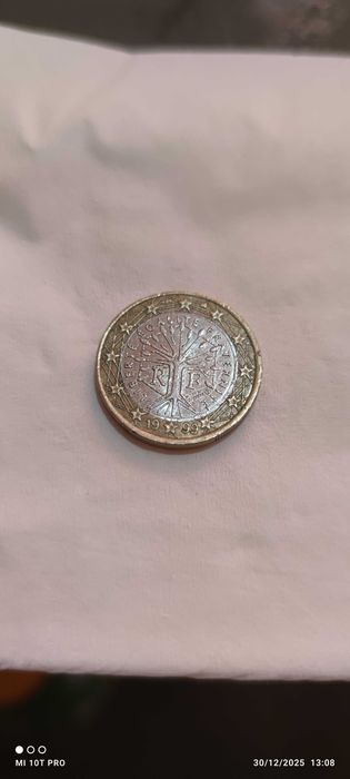 Рядка монета от 1 евро