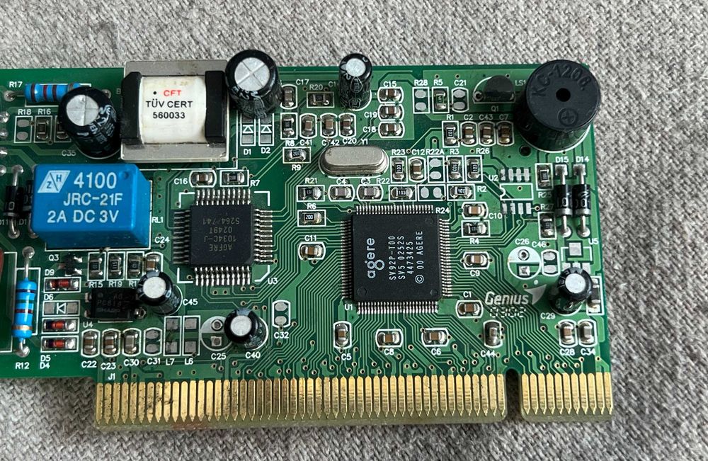 Placă modem PCI Genius Internal Modem 56k compatibil Windows Linux