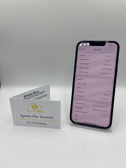 Iphone 13 128GB/85% Baterie FACTURA/GARANTIE #53042