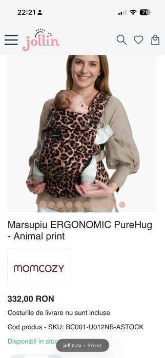 Portbebe/marsupiu Momcozy Sigilat