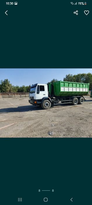 Вывоз любого типа мусора на контейнере 20м3