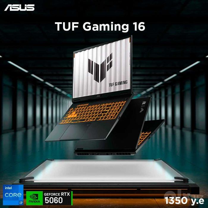 Asus TUF FX608 i7-14650HX,16GB,512GB,RTX5060 1 год Гарантия Nout.uz