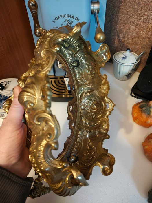 Антикварна масивна бронзова фруктиера Лоплюс подарък