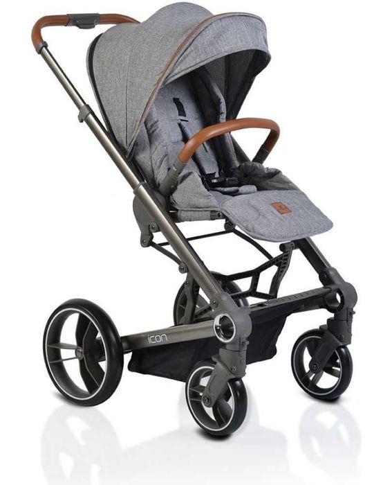 Комбинирана детска количка Cangaroo - Icon 2 в 1, сива
