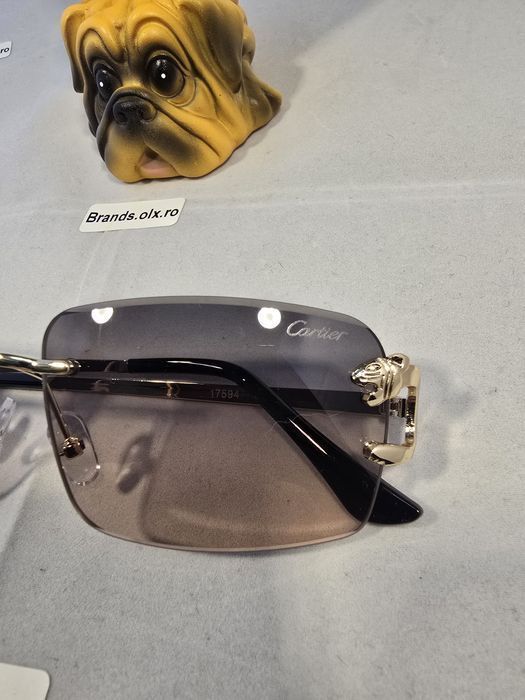 Set Ochelari de soare Cartier Rimless Brown, 17594, made in Italy