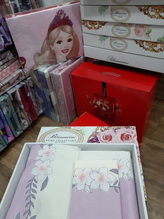 Постельное бельё комплект с подарочной упаковкой