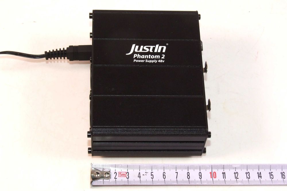 Sursa de alimentare JUSTIN PHANTOM 2 pentru 2 microfoane, 48 V, performantă audio extraordinara, NOU