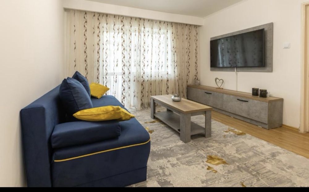 Inchiriez apartament cu 3 cam, cartier  Trivale, parter, parcare, complet mobilat si utilat