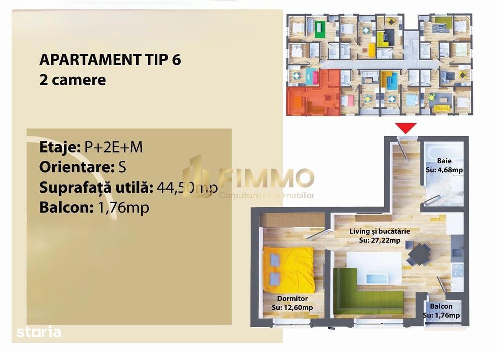 Apartament La Cheie | 45 mp | Lisaura | ID: