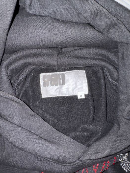 худи Sp5der Rhinestone OG Web V2 Black оригинал