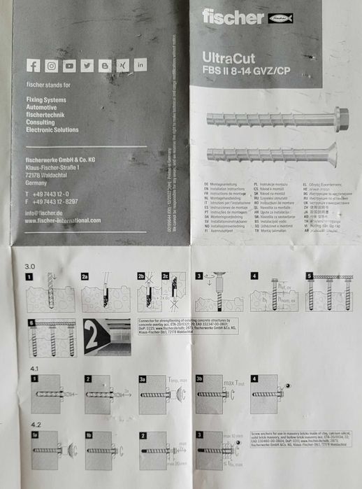 Surub beton Fischer Heco 8x150