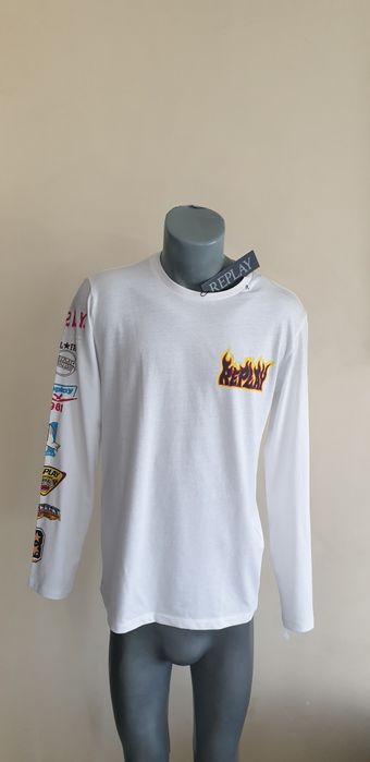 Replay Cotton Mens Size M НОВО! ОРИГИНАЛ! Мъжка Тънка Памучна Блуза!