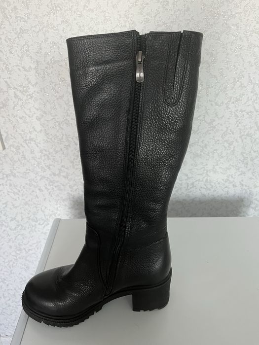 Сапоги женские, натуральная кожа, мех