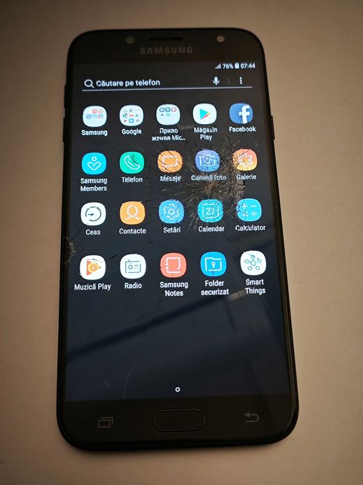 Samsung Galaxy J7 – ecran spart, funcționează