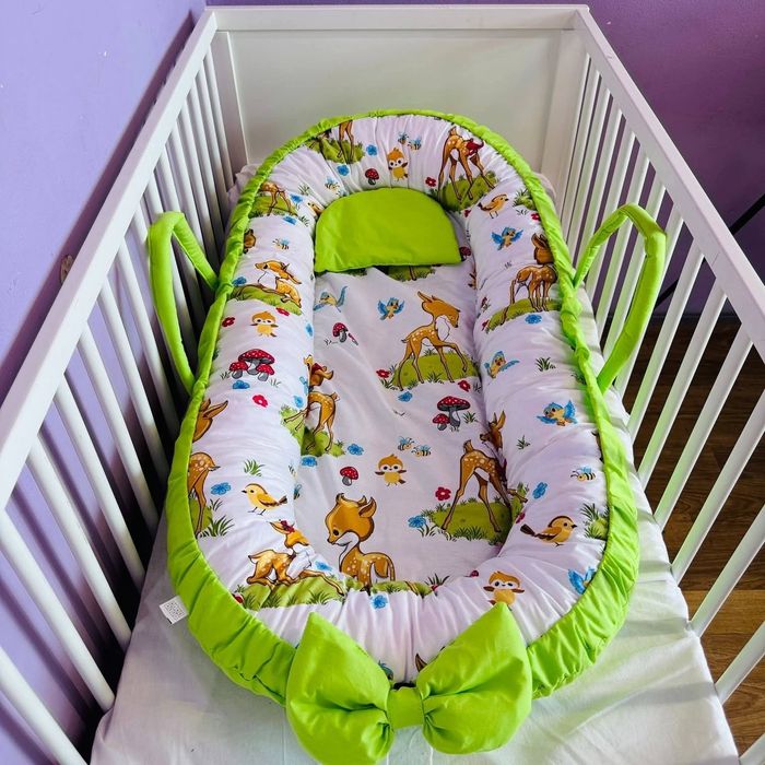 Гнездо за новородено бебе 39 лв с подарък възглавничка