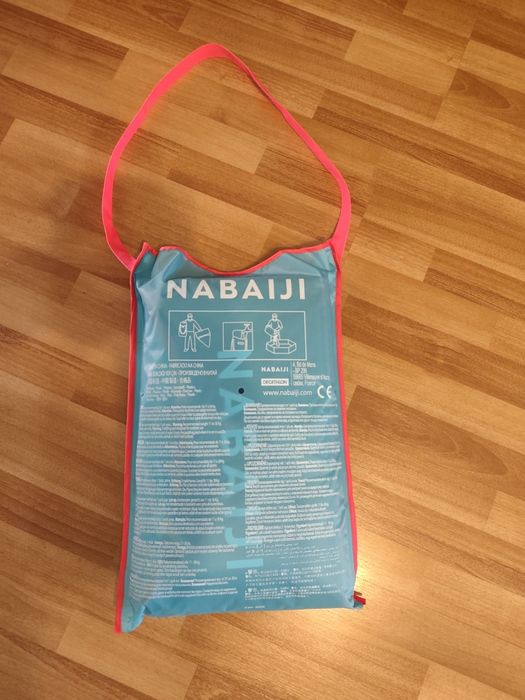 Vand Piscina Tidipool 120 cm cu Husă Etanşă Albastru-Portocaliu
