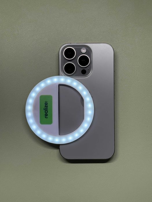 Ring light LED pentru telefon – nou, 3 trepte intensitate