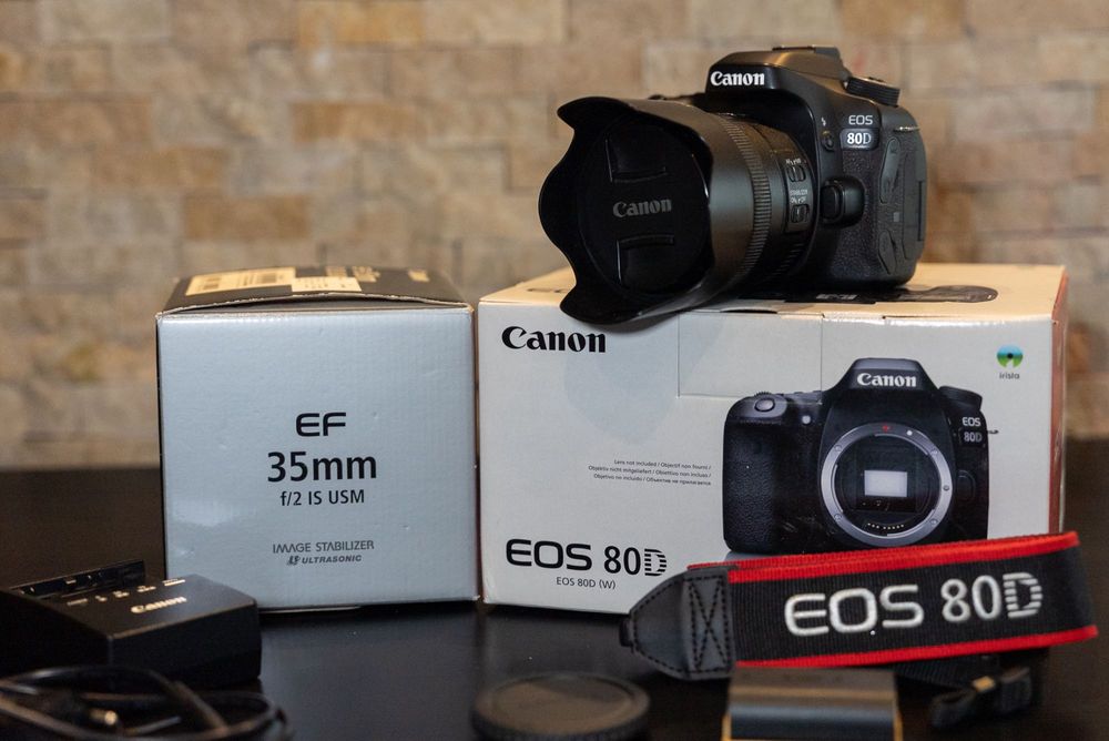 Canon 80D cu OBIECTIV 35mm f2 IS USM