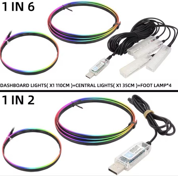 Lumini ambintale 6 in 1 RGB Symphony - Oferta !!