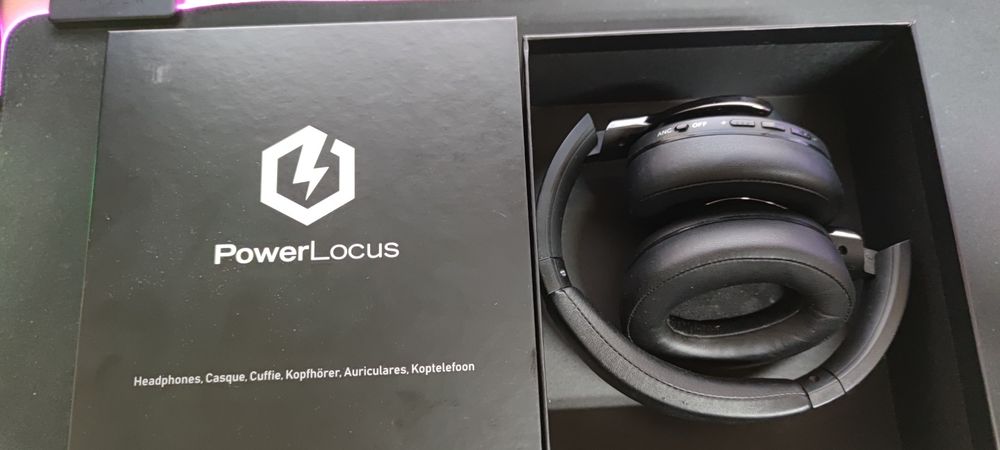 Powerlocus слушалки с active noise cancellation